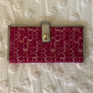 Pink Coach Wallet